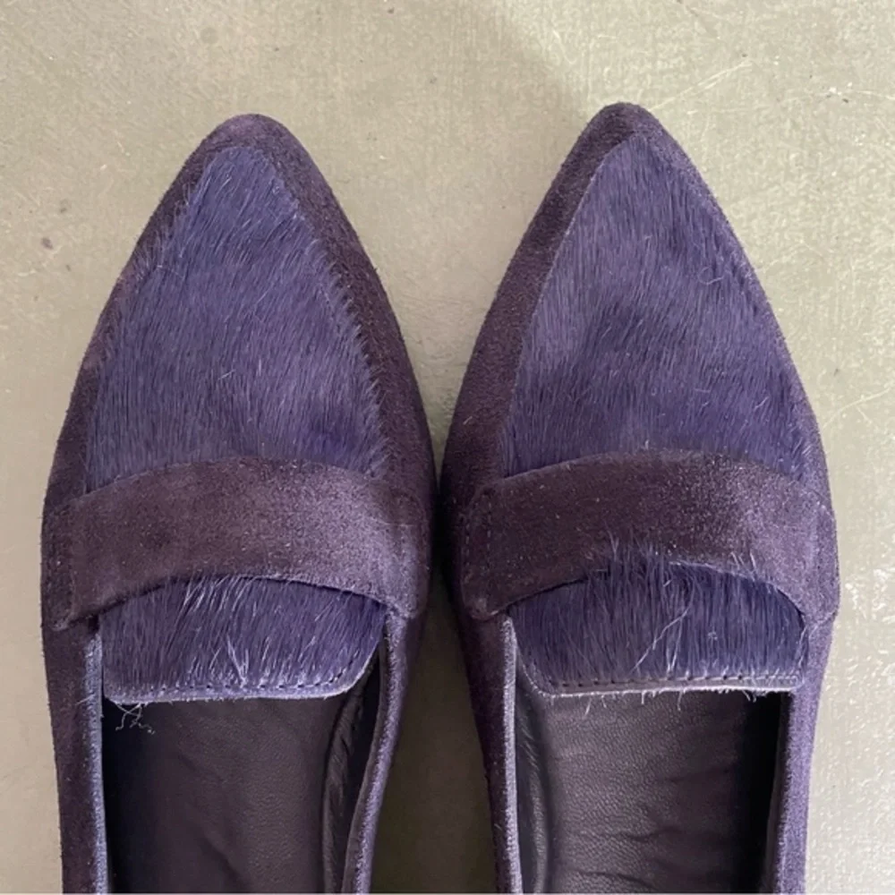 NWT Homers Artisan Shoes CROSTA SIRENA Pointy Toe Flats 2 Pony Hair Vamp *Spain*